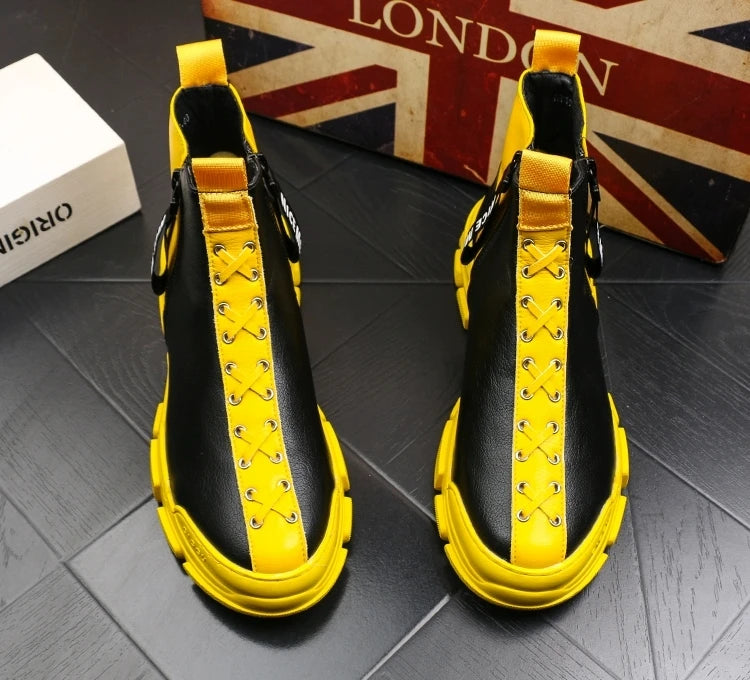 Men's Luxury Designer Suede Embroidery Thick Bottom Casual Flats Platform Shoes Skateboard Sew and glue Sneakers Zapatos Hombre