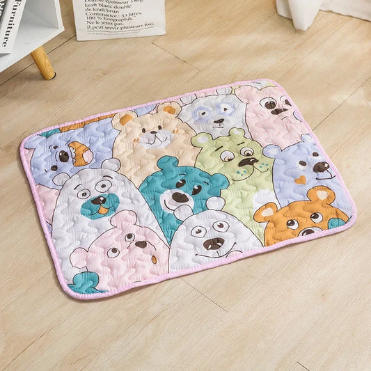 쿨매트 Washable Pet Diaper Mat Reusable Mats for Dogs Dog Bed Urine Washable Dog Training Pad Four Seasons Pet Mat Urine 강아지