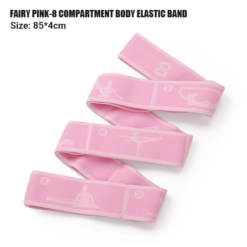 Multi-Section Elastic Yoga Resistance Bands Adult Child Dance Training Gym Home Pilates Exercise Pull Strap Belt Fitness Sport
