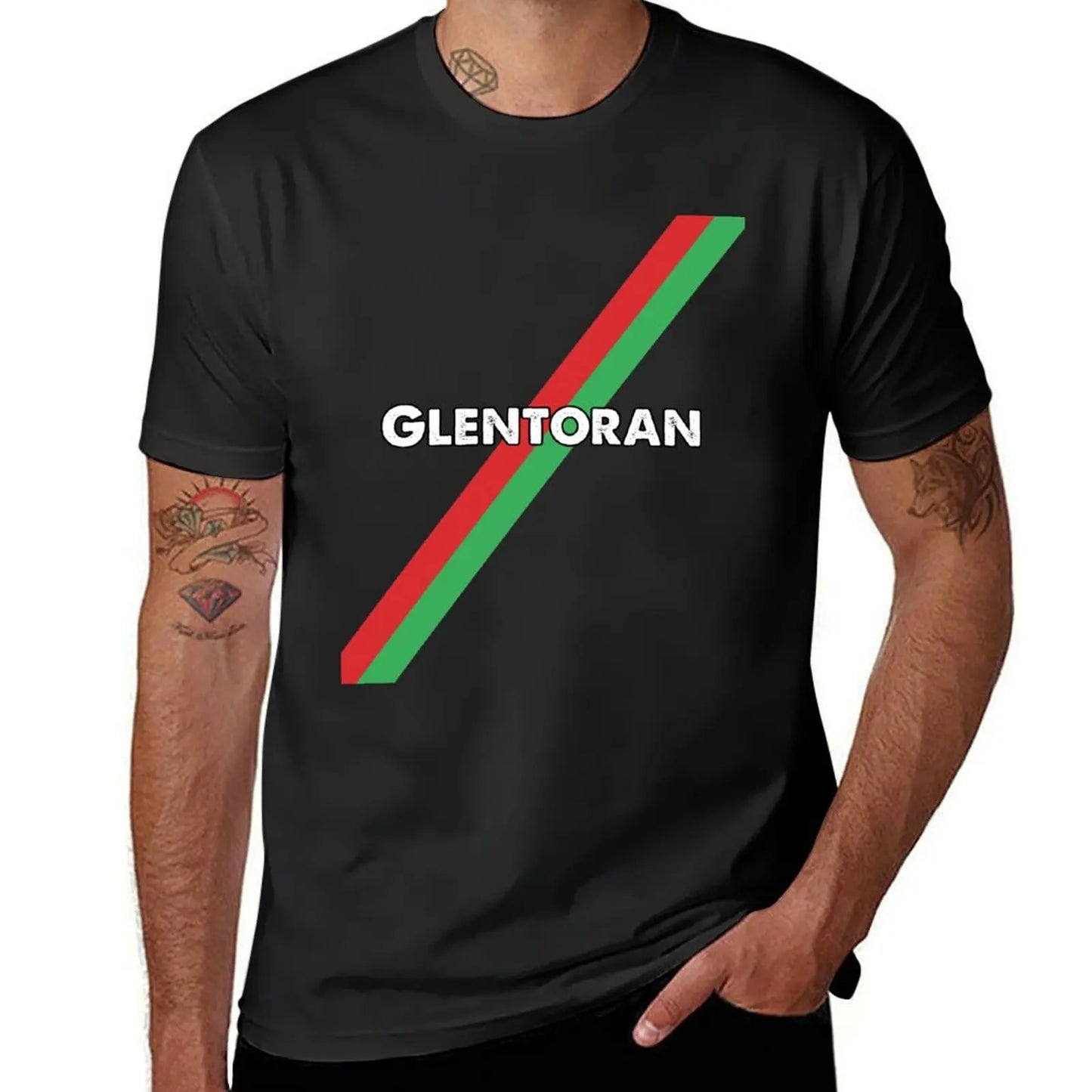 Glentoran-Camiseta vintage para niños y hombres, ropa vintage, blusa de verano, camisetas gráficas blancas