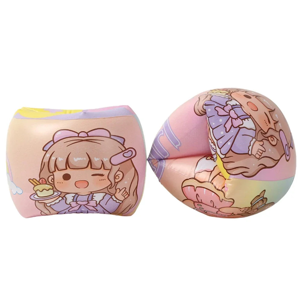 Cute Arm Floaties Inflatable Swim Floater Sleeves PVC Swimming Arm Float Rings Safe for Kids Toddlers and Adults