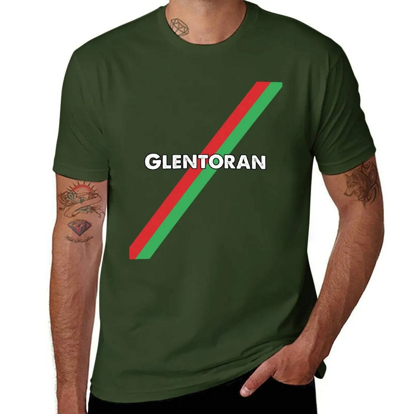 Glentoran-Camiseta vintage para niños y hombres, ropa vintage, blusa de verano, camisetas gráficas blancas
