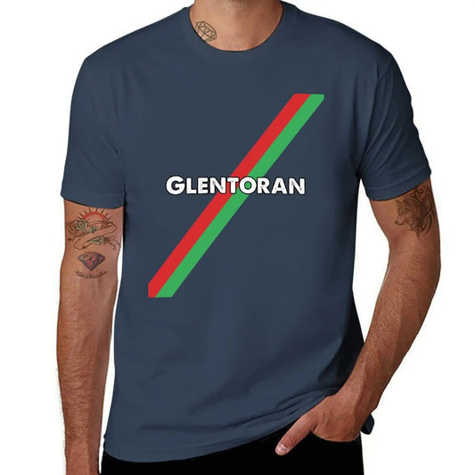 Glentoran-Camiseta vintage para niños y hombres, ropa vintage, blusa de verano, camisetas gráficas blancas