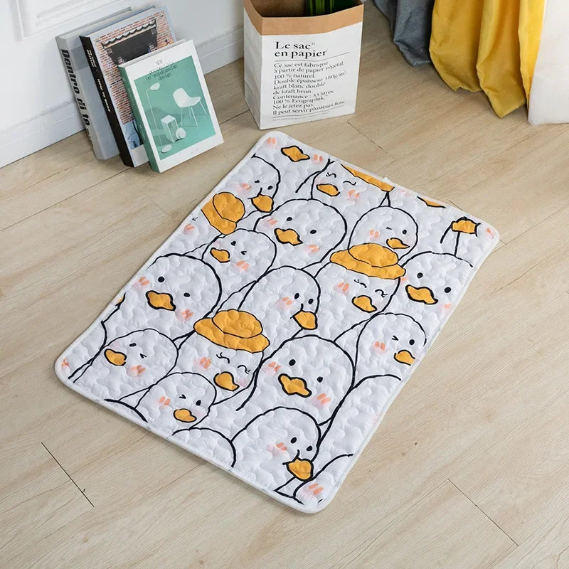 쿨매트 Washable Pet Diaper Mat Reusable Mats for Dogs Dog Bed Urine Washable Dog Training Pad Four Seasons Pet Mat Urine 강아지