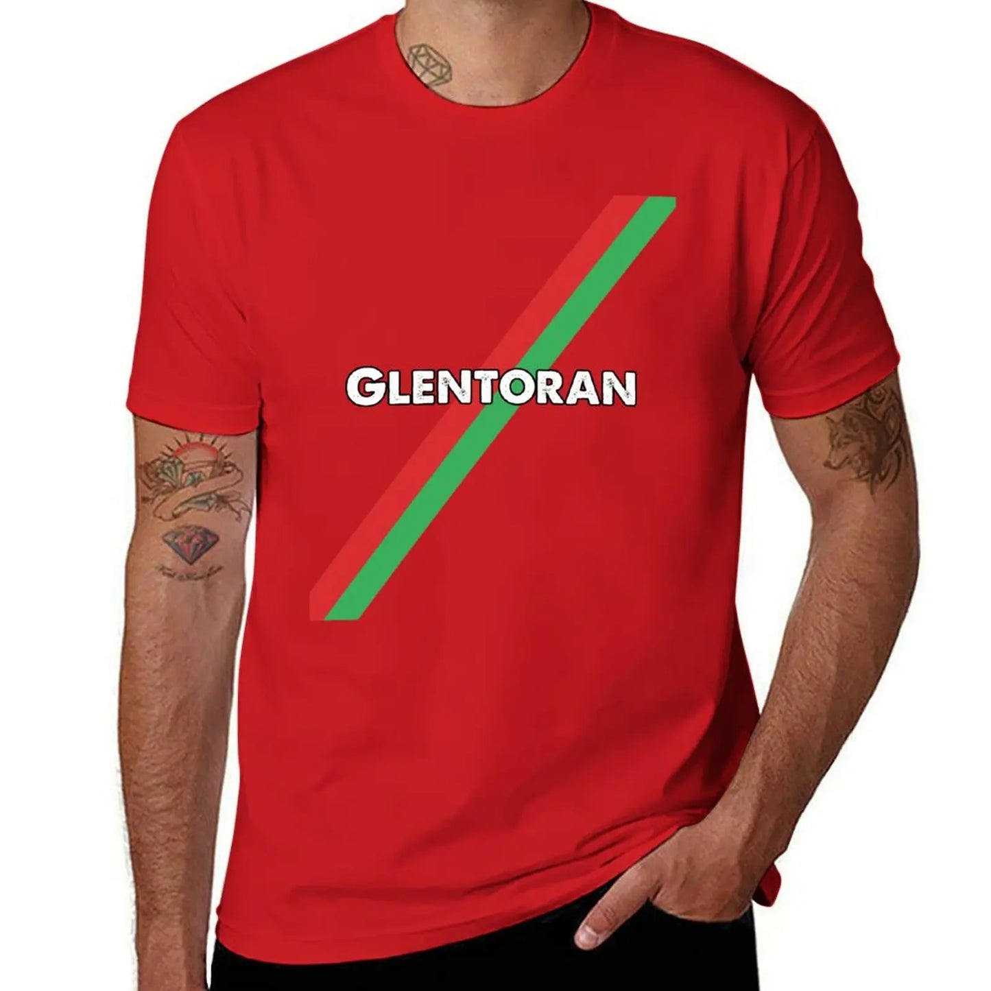 Glentoran-Camiseta vintage para niños y hombres, ropa vintage, blusa de verano, camisetas gráficas blancas