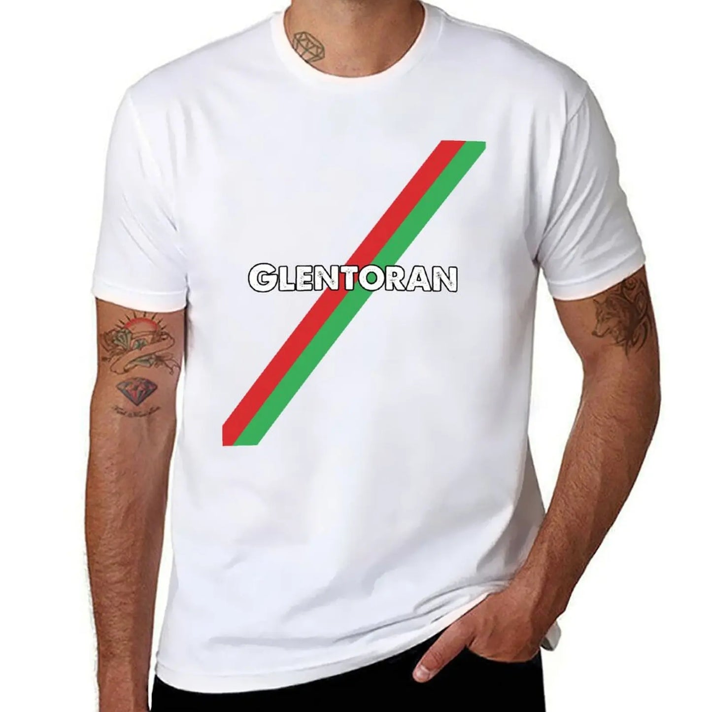 Glentoran-Camiseta vintage para niños y hombres, ropa vintage, blusa de verano, camisetas gráficas blancas