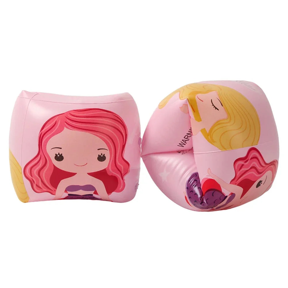 Cute Arm Floaties Inflatable Swim Floater Sleeves PVC Swimming Arm Float Rings Safe for Kids Toddlers and Adults