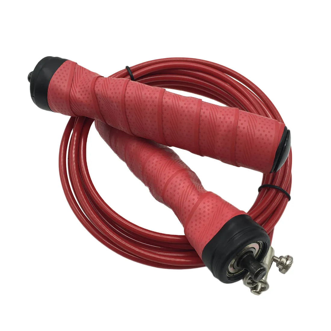 Steel Wire Heavy Jump Rope Speed Fitness Rope Solid PVC Rubber Coating Bearing High Speed Cable