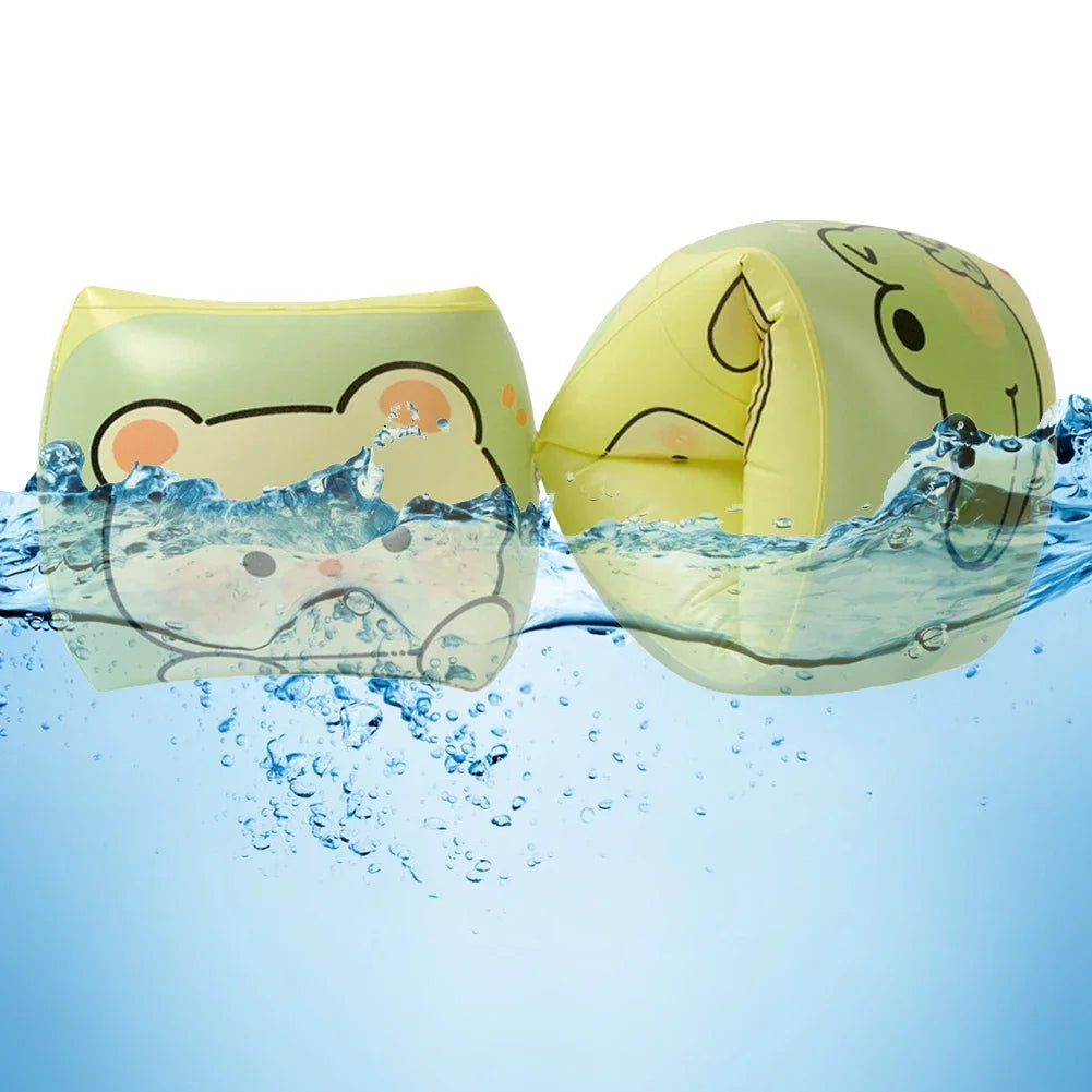 Cute Arm Floaties Inflatable Swim Floater Sleeves PVC Swimming Arm Float Rings Safe for Kids Toddlers and Adults