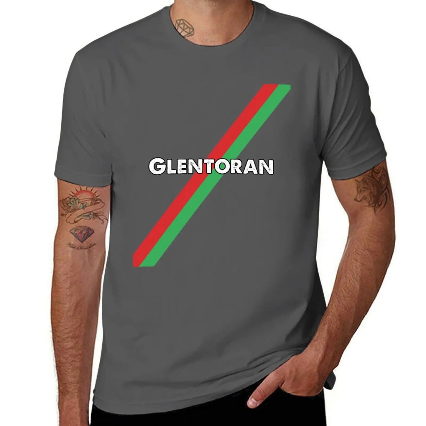 Glentoran-Camiseta vintage para niños y hombres, ropa vintage, blusa de verano, camisetas gráficas blancas