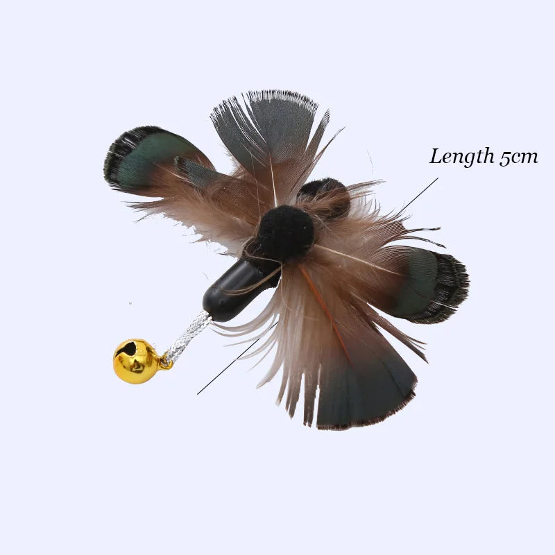 Fish Rod Shape Cat Teaser Stick and Insect Bait Funny Kitten Interactive Toys Pet Accessories for Cats mascotas jouet pour chat