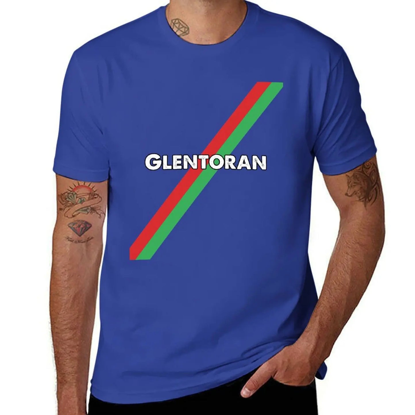 Glentoran-Camiseta vintage para niños y hombres, ropa vintage, blusa de verano, camisetas gráficas blancas