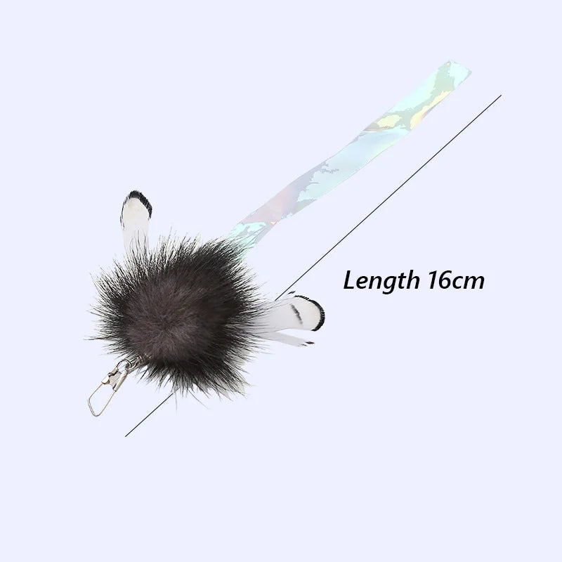 Fish Rod Shape Cat Teaser Stick and Insect Bait Funny Kitten Interactive Toys Pet Accessories for Cats mascotas jouet pour chat