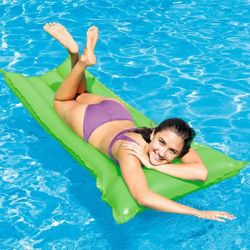 Rooxin Pool Float Bed Inflatable Swimming mattress Swim Tube Water Lounge Chair Water Hammock Swim Ring Pool Beach Float