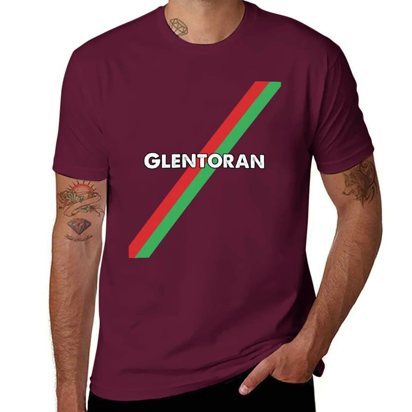 Glentoran-Camiseta vintage para niños y hombres, ropa vintage, blusa de verano, camisetas gráficas blancas